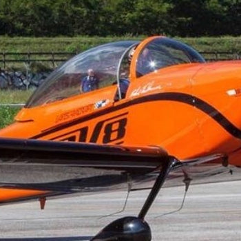 Francesco Dante flying his RV-8 aircraft