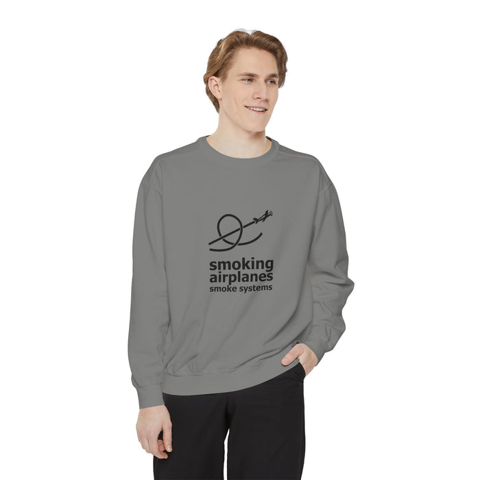Smoking Airplanes Logo Crewneck