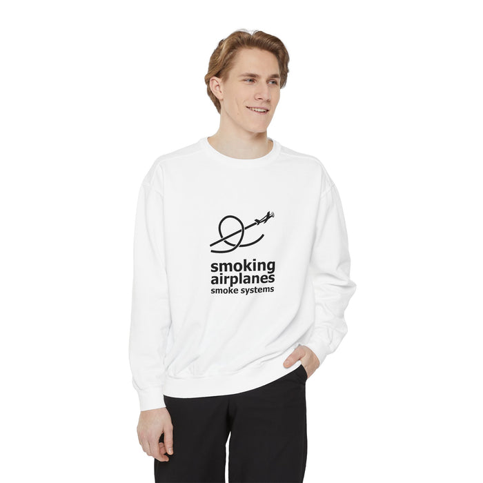 Smoking Airplanes Logo Crewneck