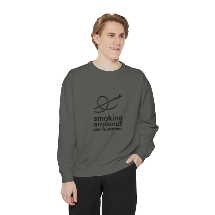 Smoking Airplanes Logo Crewneck